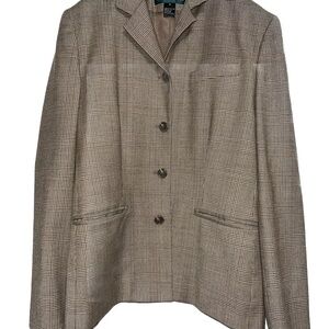 Women's Plaid Blazer Jacket